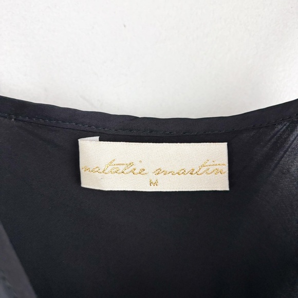Natalie Martin Black Slip Dress Sz M - Picture 6 of 7